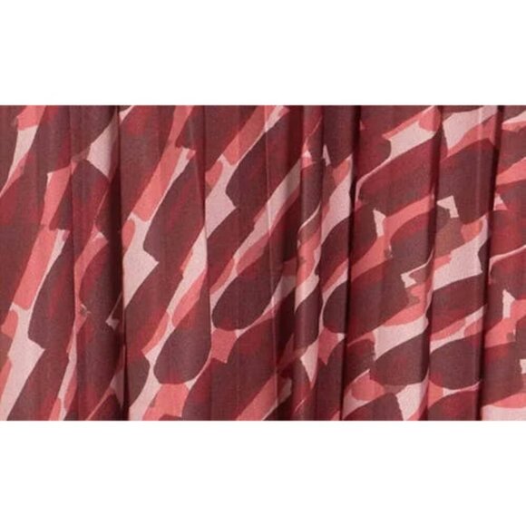 ASOS Design Curve Pleated Twist Back Cap Sleeve Midi Dress Abstract Print 20 NWT - Picture 7 of 16